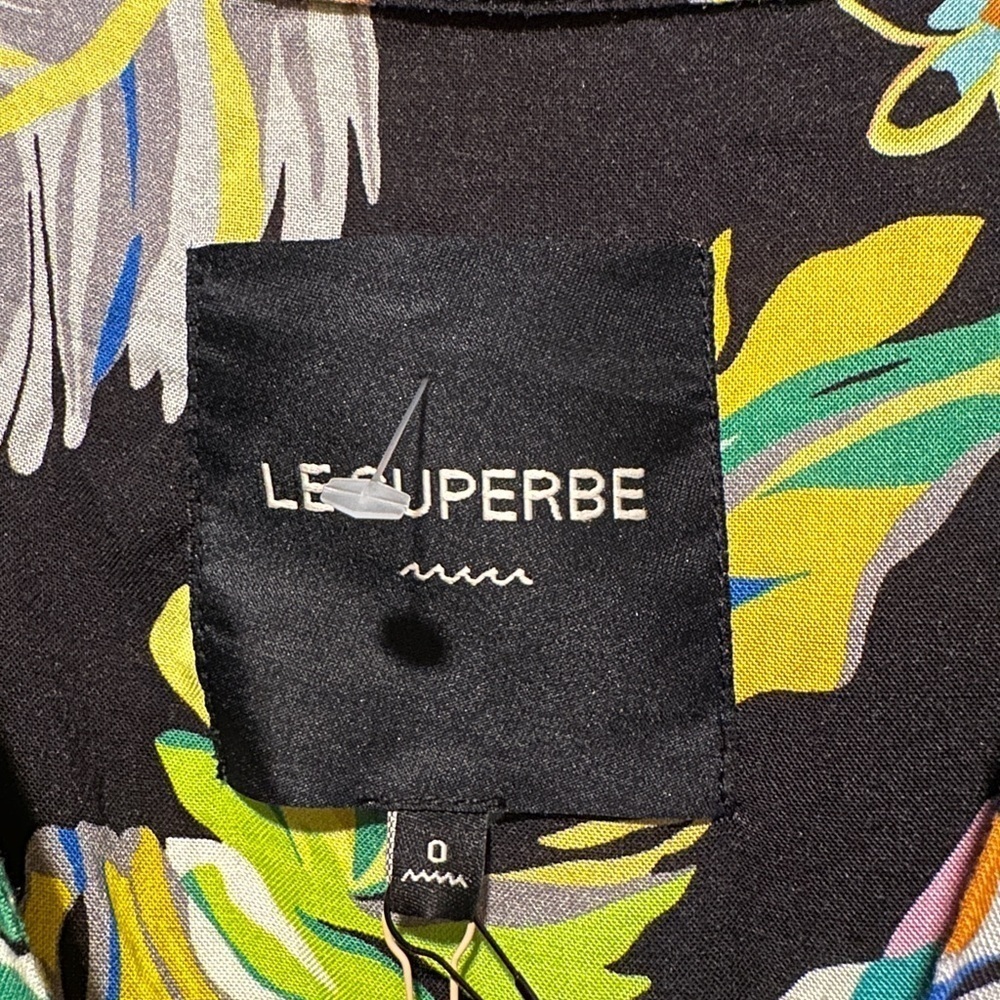 New Le Superbe Mai Tai Might I Dress in Black Tropi Cali Size 0 - Picture 12 of 13